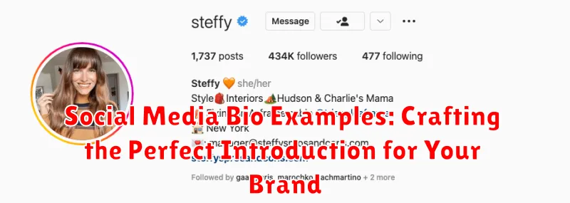 Social Media Bio Examples: Crafting the Perfect Introduction for Your Brand